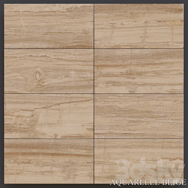 Fiore Aquarelle Beige 3D Model Fiore Aquarelle Beige 3D Model