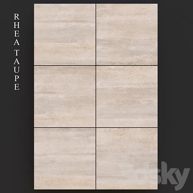 Fiore Rhea Taupe 3D Model Fiore Rhea Taupe 3D Model