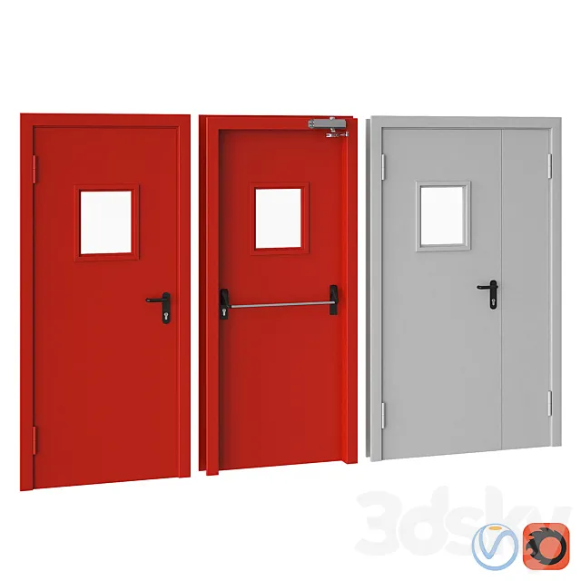 Fire door 3D Model
