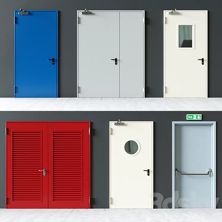 Fire doors from Novoferm Elite + 3D Model