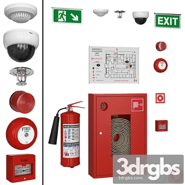 Fire fighting system 3D Model Download