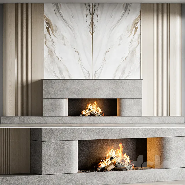 fire place 16 3D Model