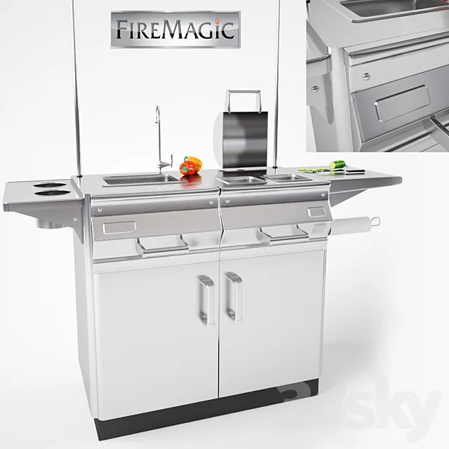 FireMagic Sink 3D Model FireMagic Sink 3D Model