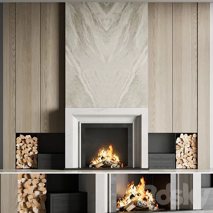 Fireplace 15 3D Model Free Download