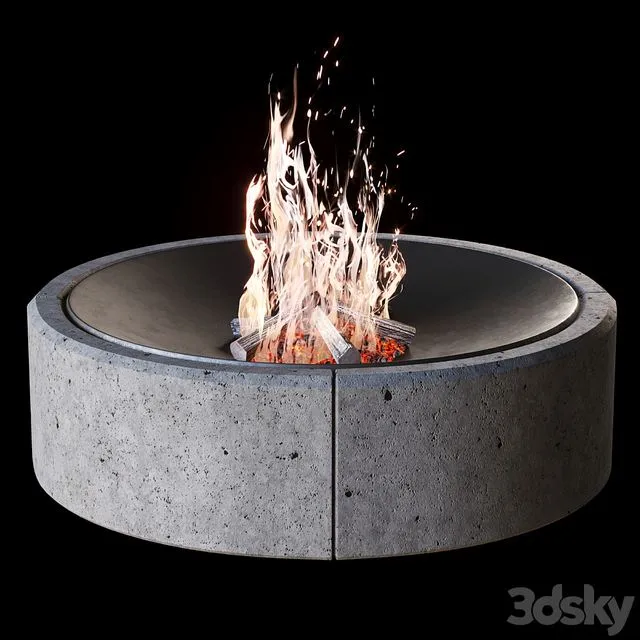 Fireplace #2 3D Model
