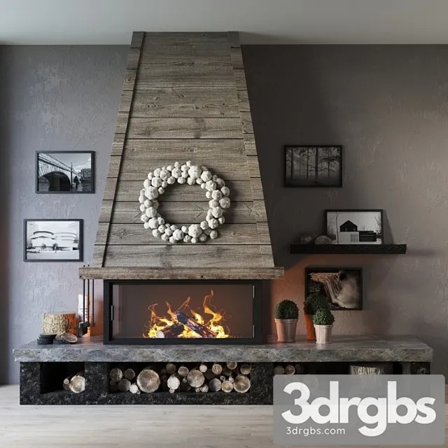 Fireplace 26 3D Model Download