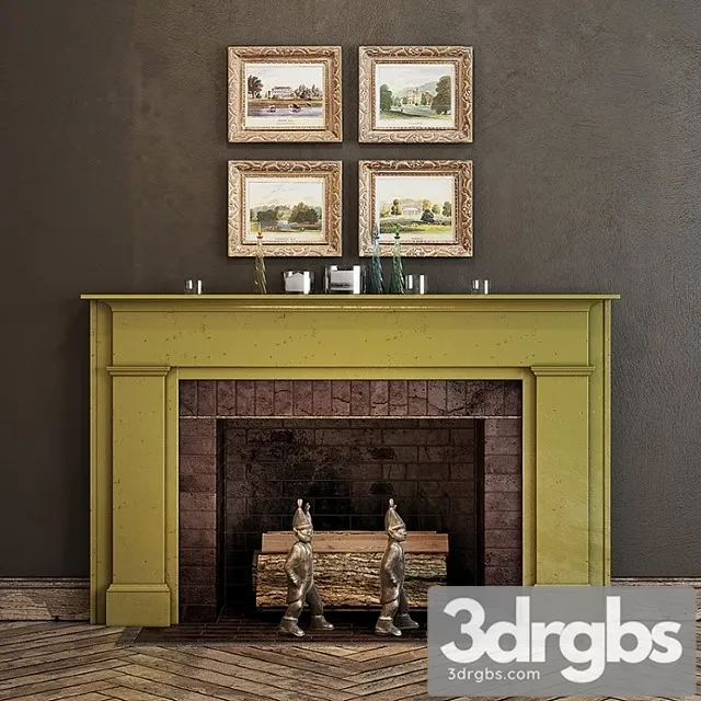 Fireplace 288 3D Model Download
