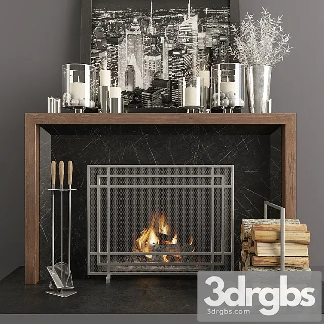 Fireplace 36 3D Model Download