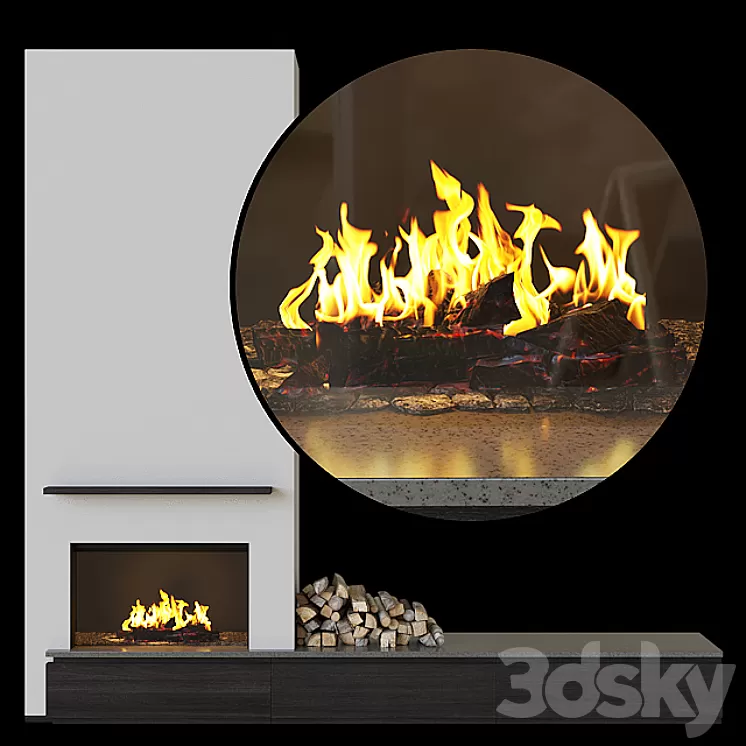 Fireplace 3D Model