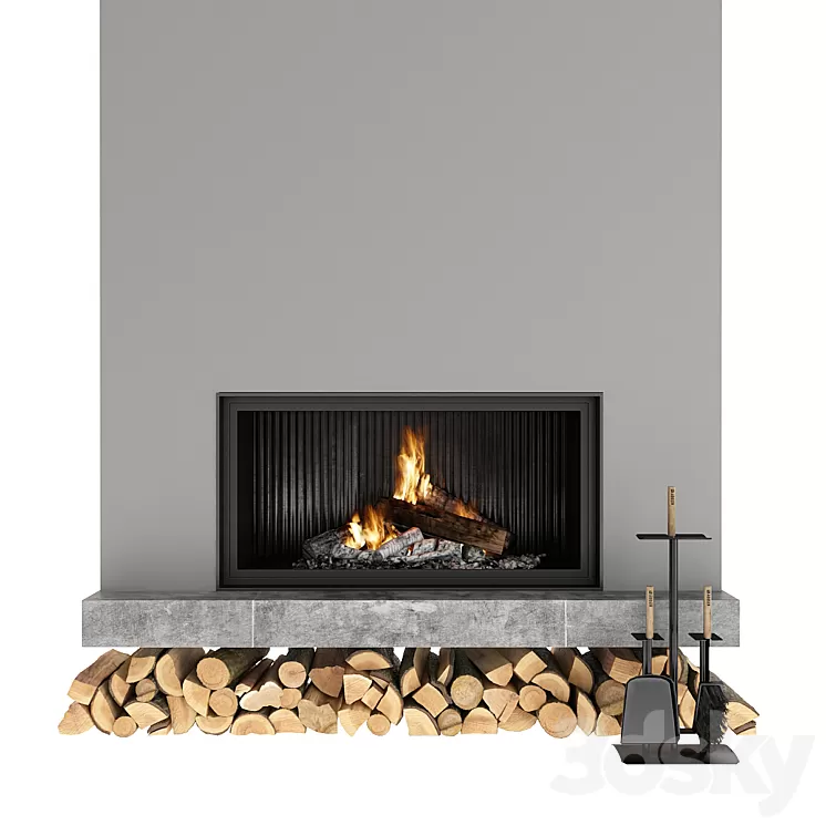Fireplace 3D Model