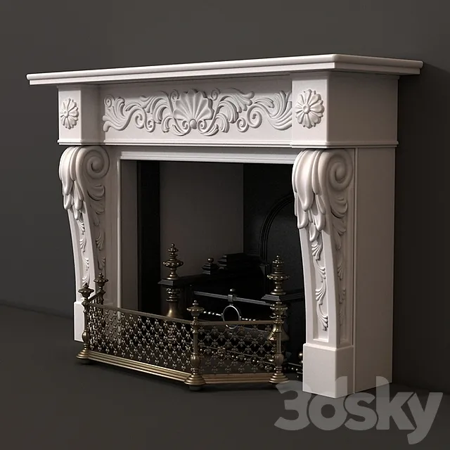 Fireplace 3D Model