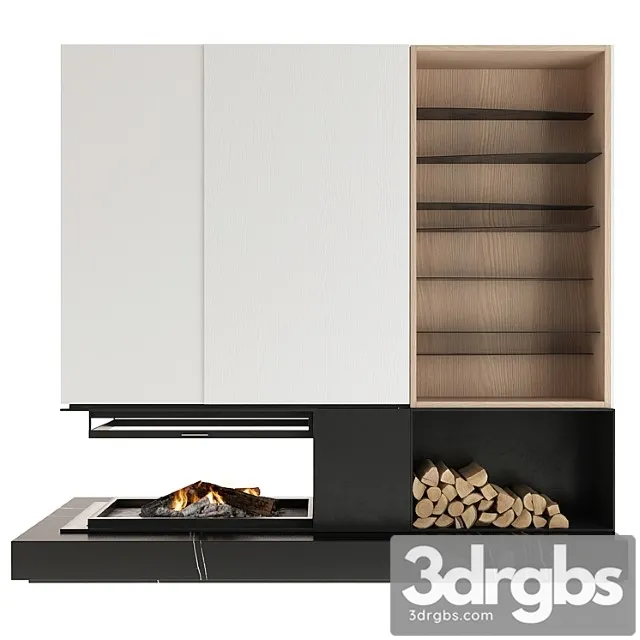 Fireplace 421 3D Model Download