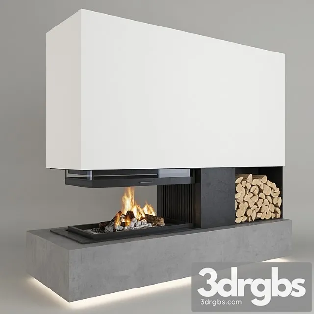 Fireplace 429 3D Model Download