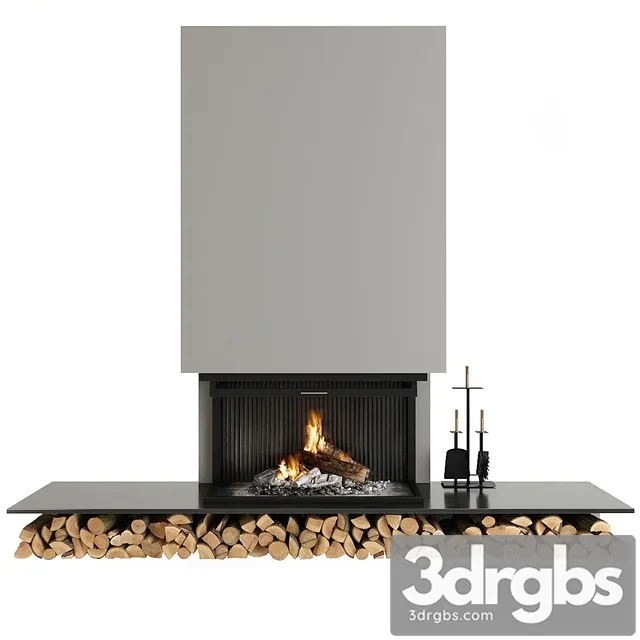 Fireplace and Accessories 1 3D Model Download
