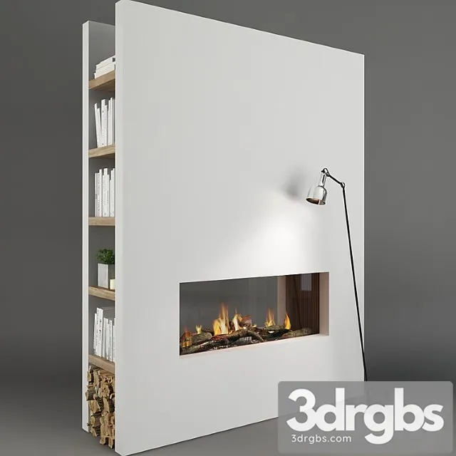 Fireplace and Decor 15 3D Model Download
