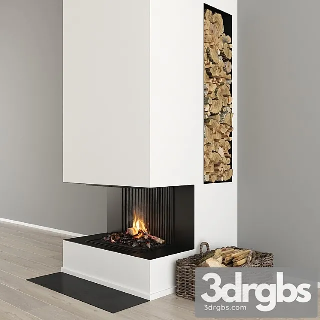 Fireplace and Decor 32 3D Model Download