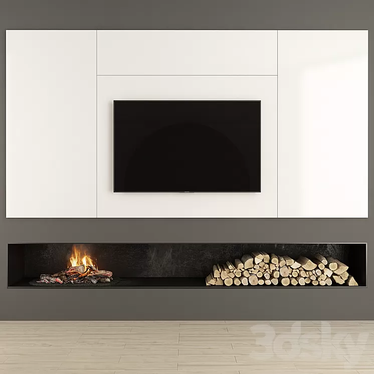 Fireplace and Decor 39 3D Model