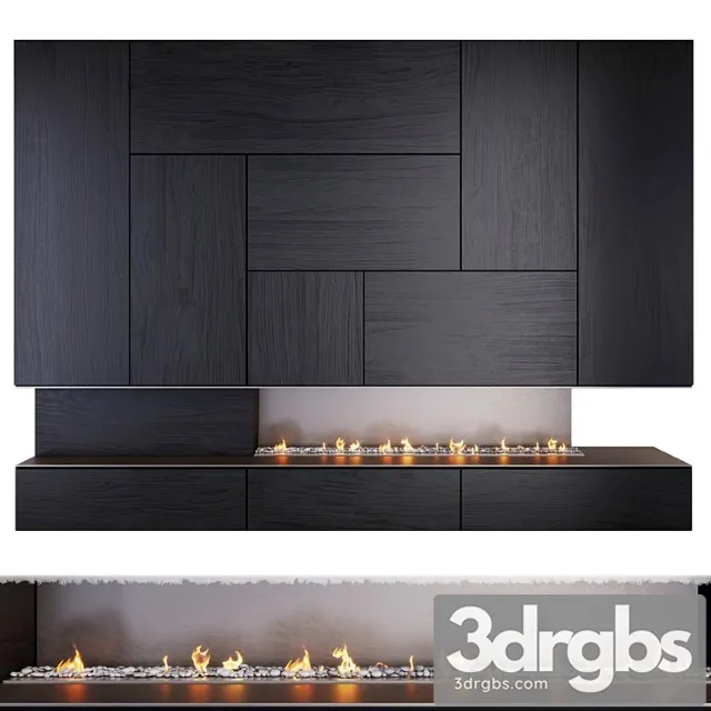 Fireplace and firewood 6 3D Model Download