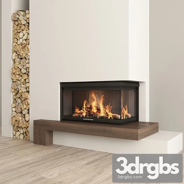 Fireplace and Firewood2 3D Model Download