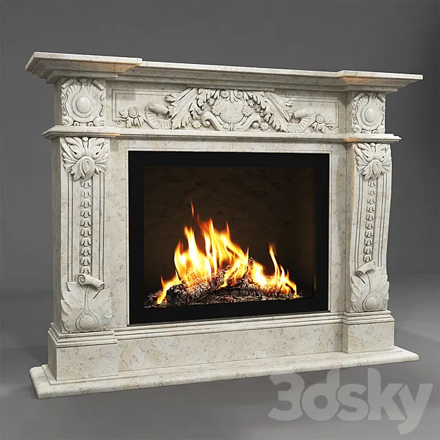 Fireplace Artevero Mercury 3D Model