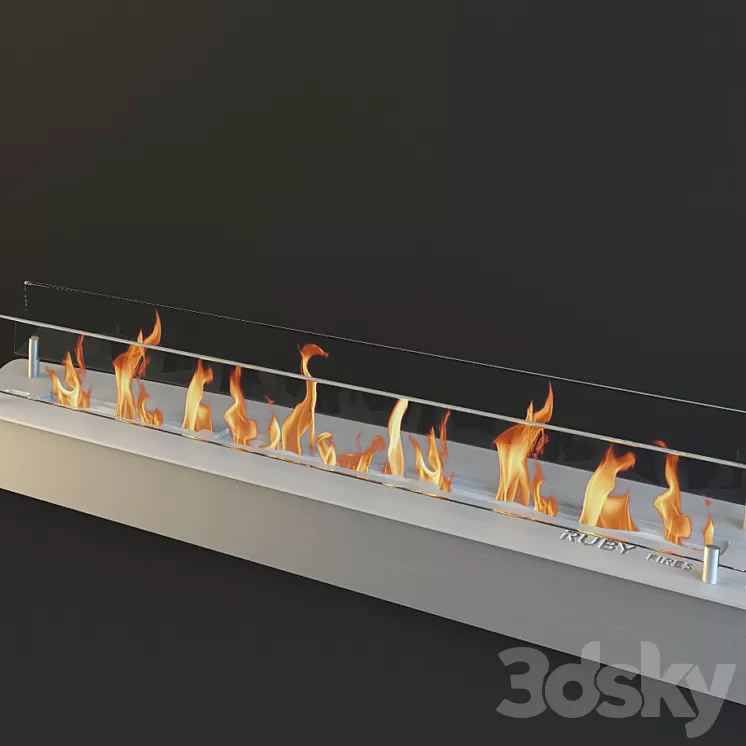 Fireplace blok80 3D Model