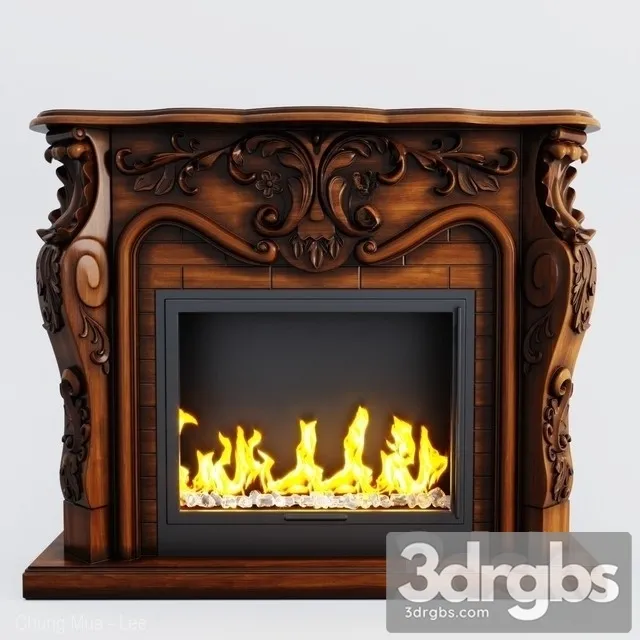 Fireplace Delixuan 3D Model Download