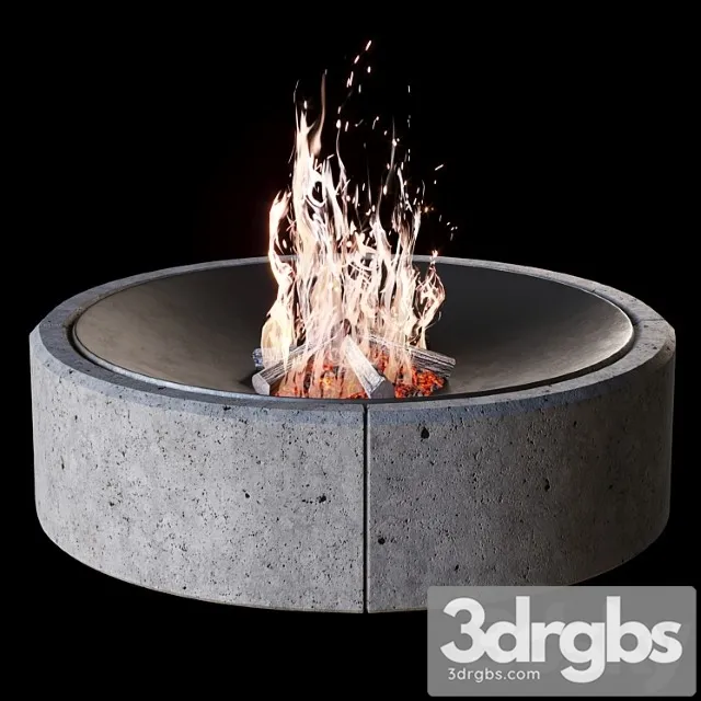 Fireplace №2 3D Model Download