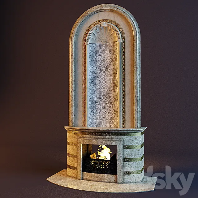 Fireplace East 3D Model