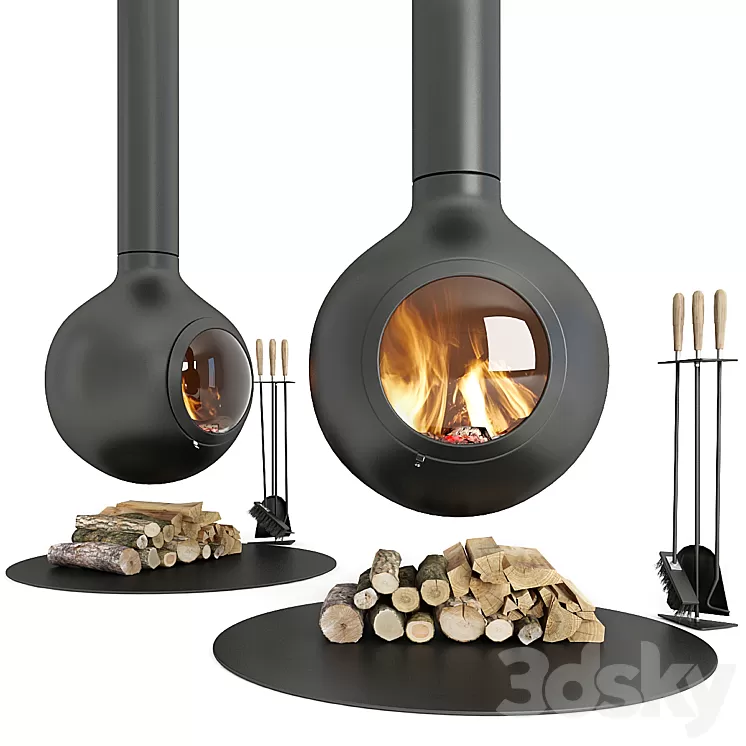 Fireplace Focus Bathyscafocus Hublot 3D Model