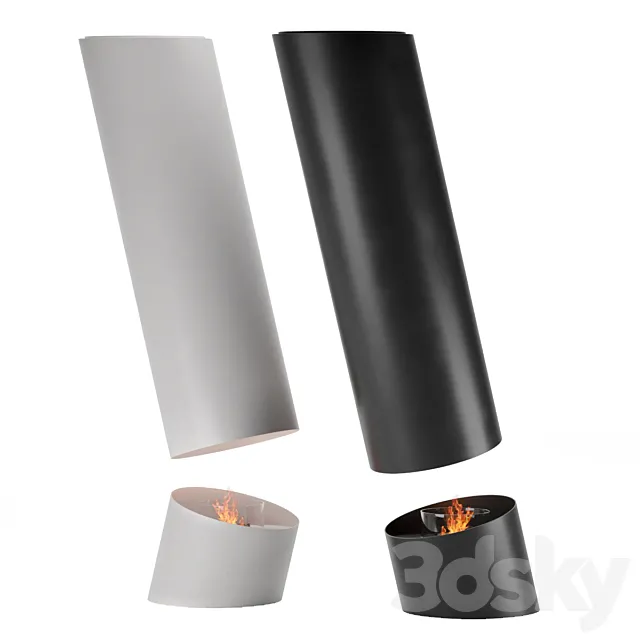 Fireplace Glammfire Counter 13 3D Model