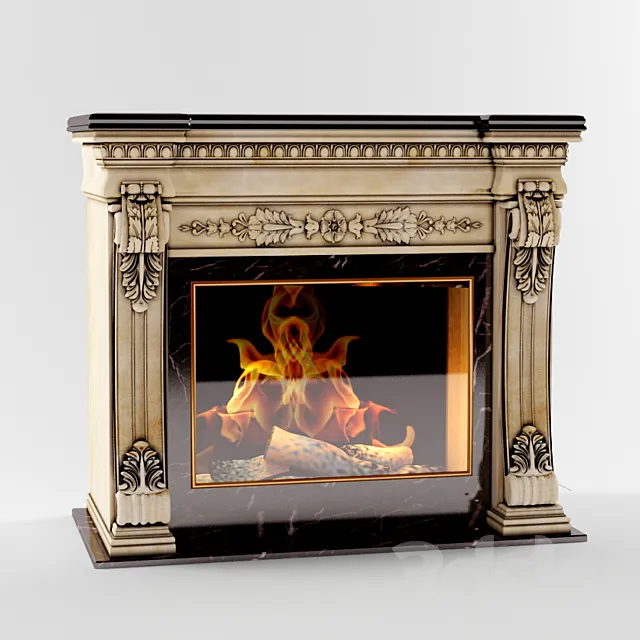 Fireplace in classic style 3DModel
