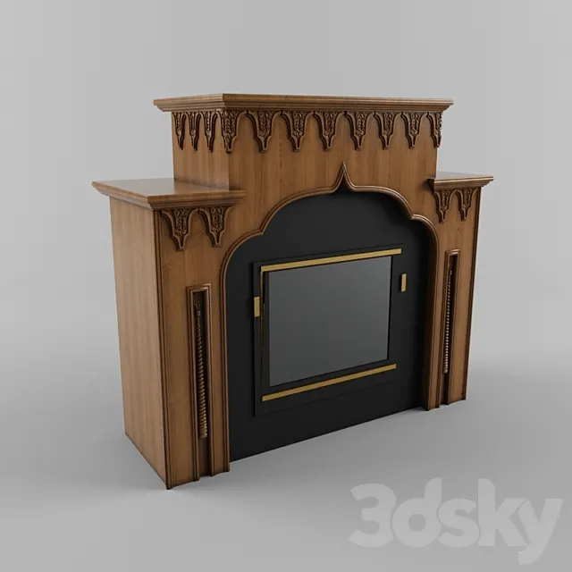 Fireplace in the “Arab” style 3D Model