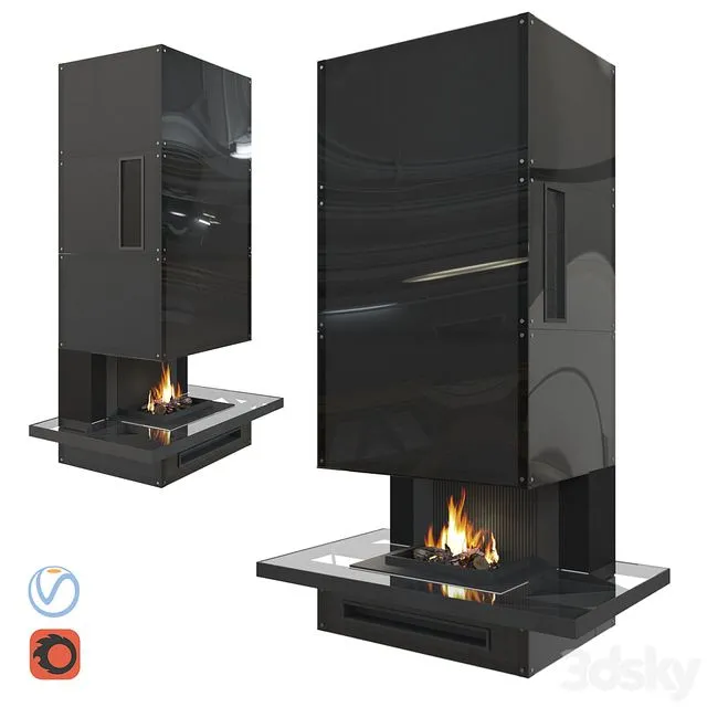 Fireplace Loft 3D Model