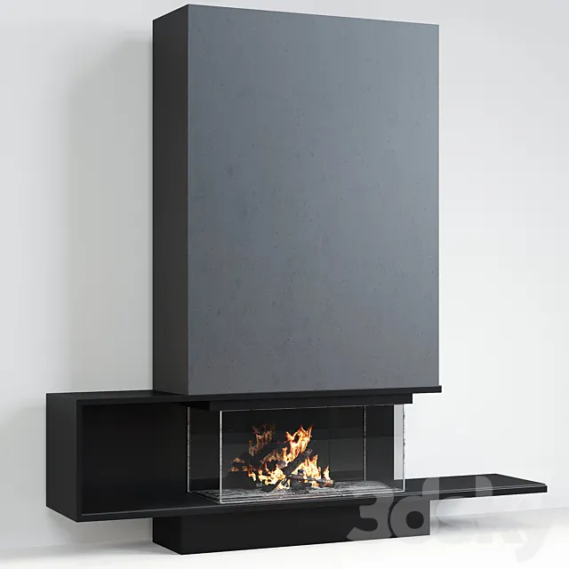 Fireplace modern 40 3D Model