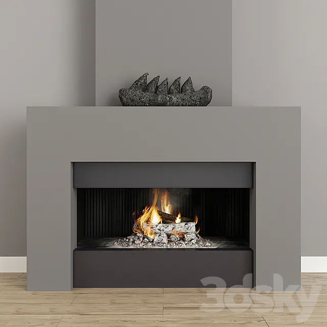 Fireplace modern 40 3DModel