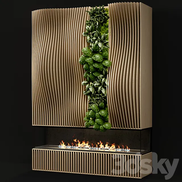 Fireplace modern 48 3DModel