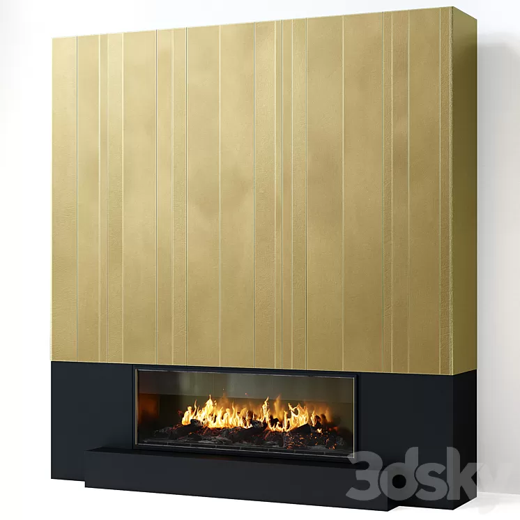 Fireplace modern 60 3D Model