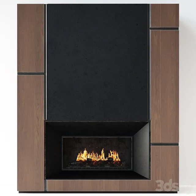 Fireplace modern 66 3D Model