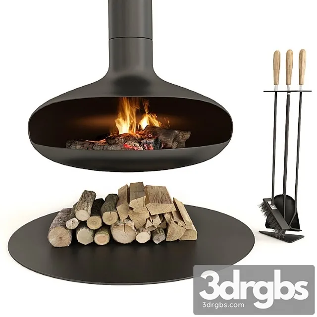 Fireplace Modern Focus 3D Model Download