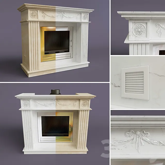 Fireplace Paris Paris 3D Model