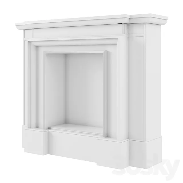 Fireplace portal decorative fireplace 3D Model