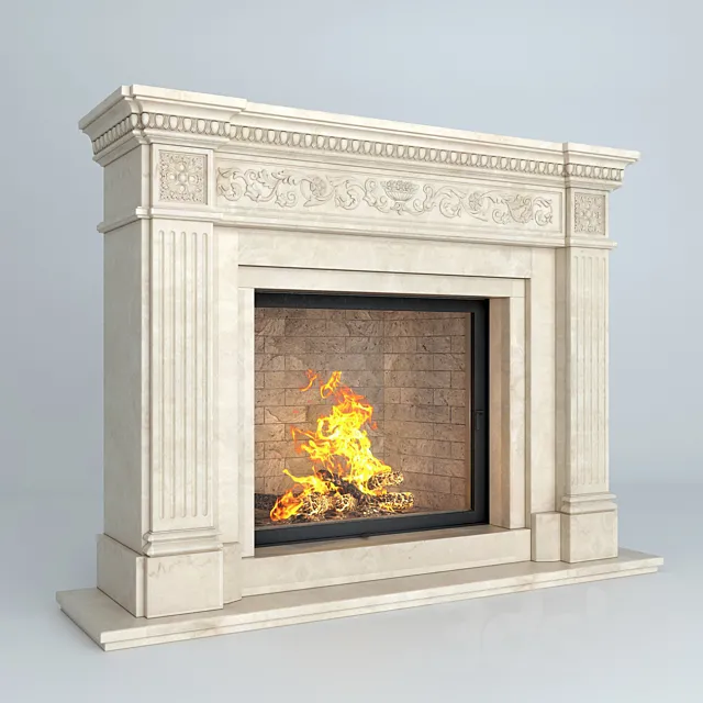 Fireplace Preston 3D Model