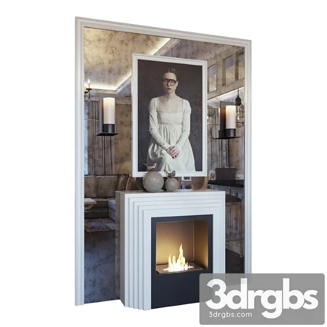 Fireplace sconce picture decor and mirror panel (fireplace sconce picture and decor you) 3D Model Download