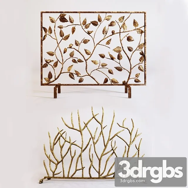 Fireplace Screen 3D Model Download