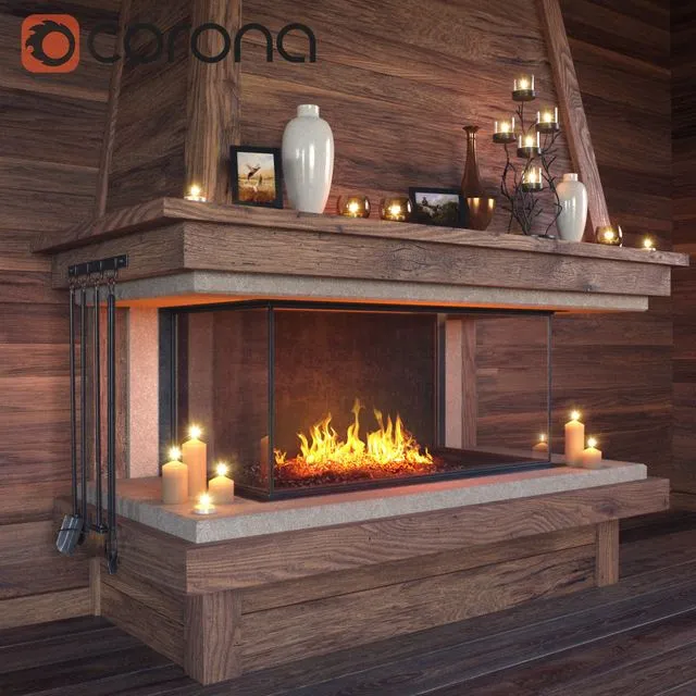 Fireplace set 3D Model