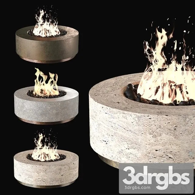 Fireplace Set 3D Model Download