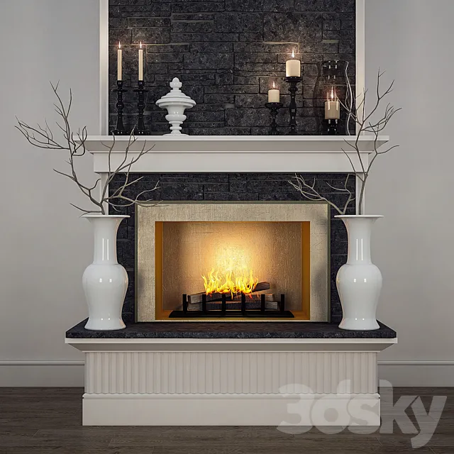 Fireplace set 3DModel