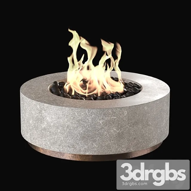 Fireplace Set 7 3D Model Download