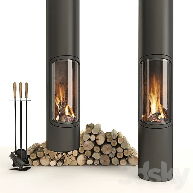 Fireplace Slimfocus 3D Model