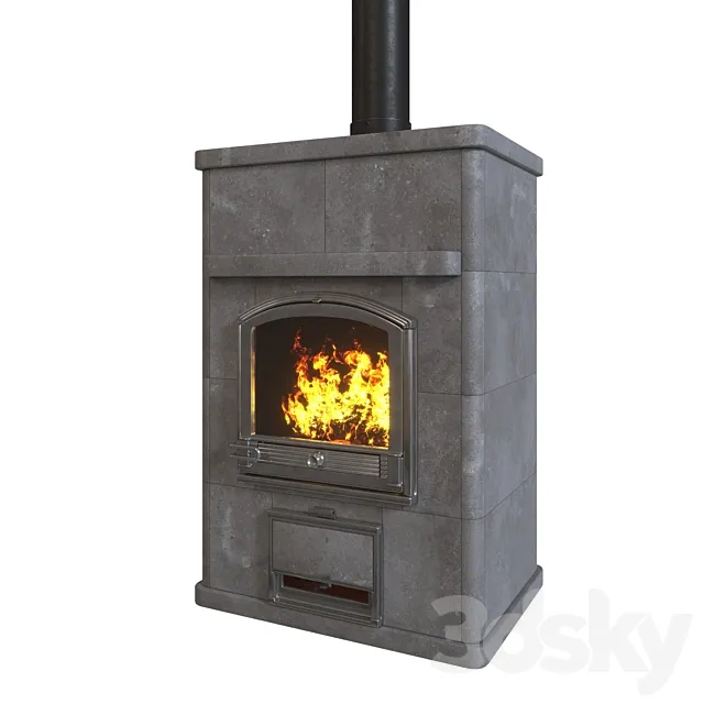 Fireplace TULIKIVI TU820 S 3D Model